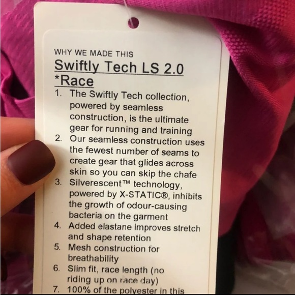 NWT Lululemon Swiftly Tech LS Top *Race Length - Picture 4 of 4